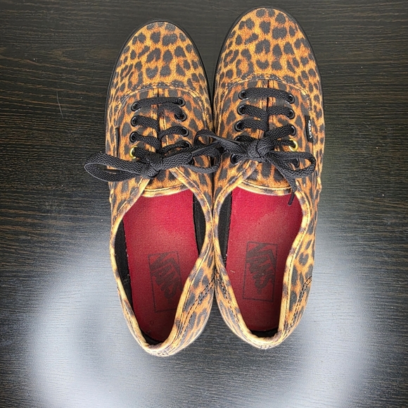 Vans Lowpro Leopard Print Sneakers Unisex Size 8.5M 10W - Picture 7 of 10